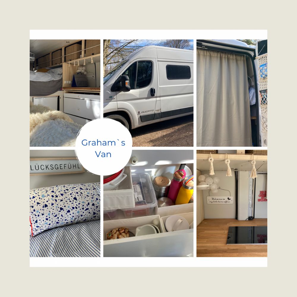 Mit Graham on Tour
Selbstausgebauter Fiat Ducato
Fotocredit Sibille Kurdts